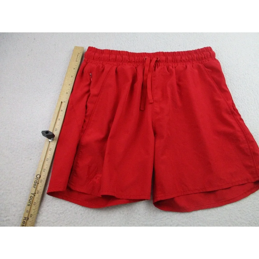 YoungLA Shorts Mens Youth XL Red Zip Pockets Athletic‎ Running Training USA